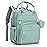 BabbleRoo Diaper Bag Backpack - Baby Essentials Travel Bag - Multi Function Water Resistant Diaper Bag, Travel Essentials Baby Bag with Changing Pad, Stroller Straps & Pacifier Case - Sage Green