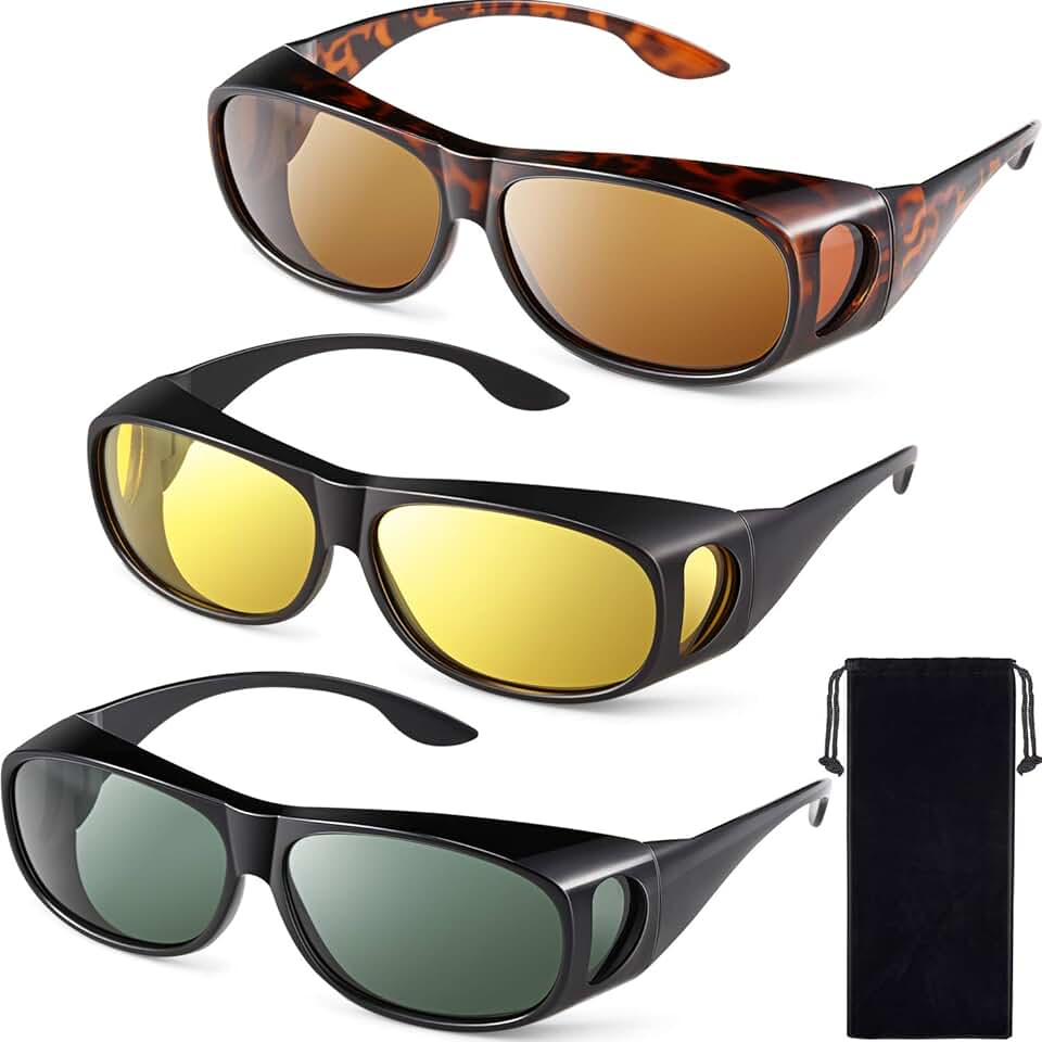polar optics sunglasses over glasses