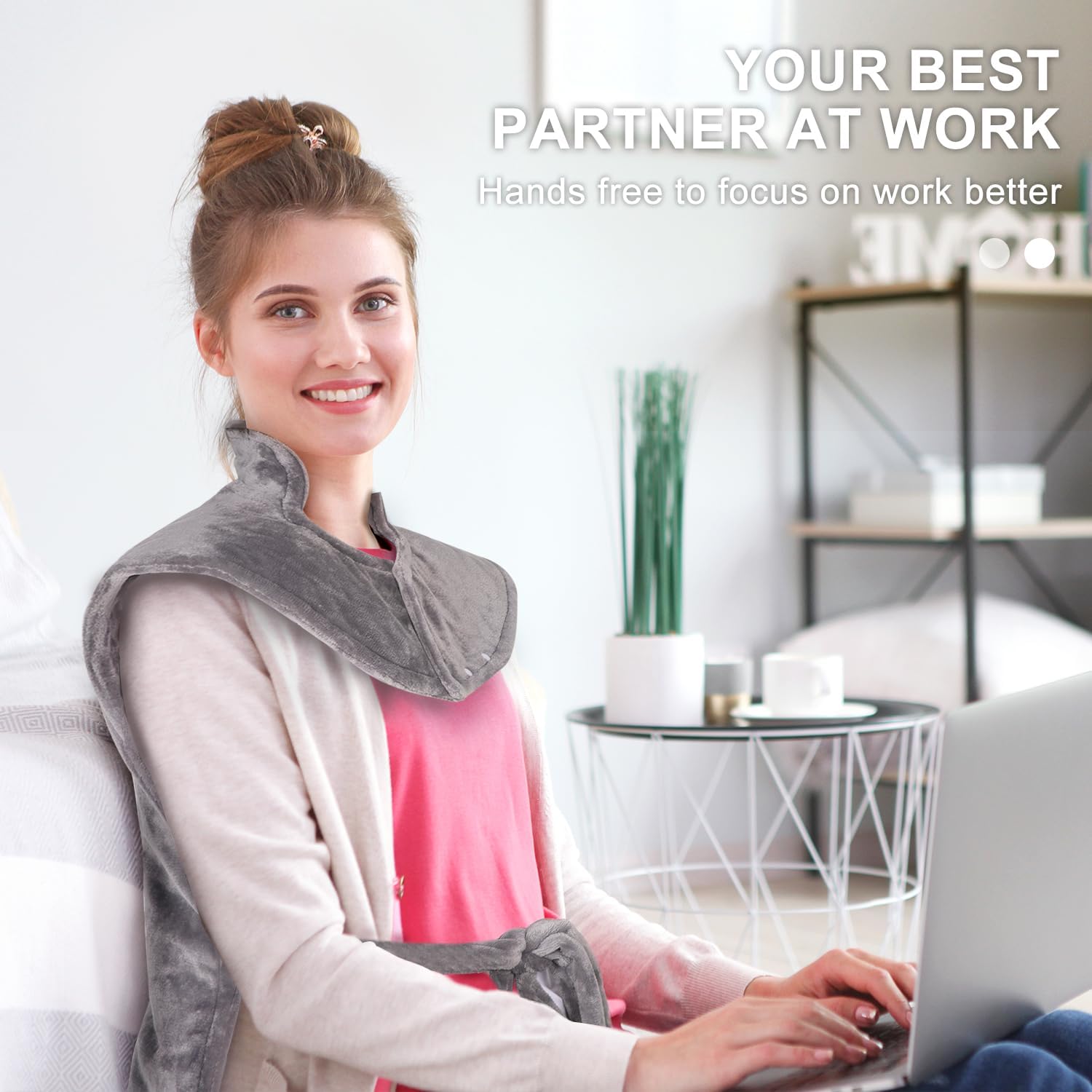 Heating Pad For Back Pain Relief,Large Heating Pad For Neck And Shoulders, Heat Pad - View #7