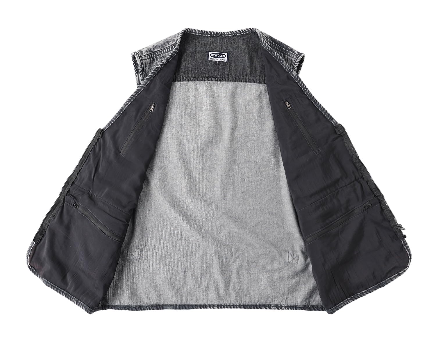 Gilet di Jeans Uomo Gilet Moto Multitasche Giacca Senza Maniche Jeans Cowboy Gilet Denim Vintage Giubbotto Jeans Smanicato da Lavoro