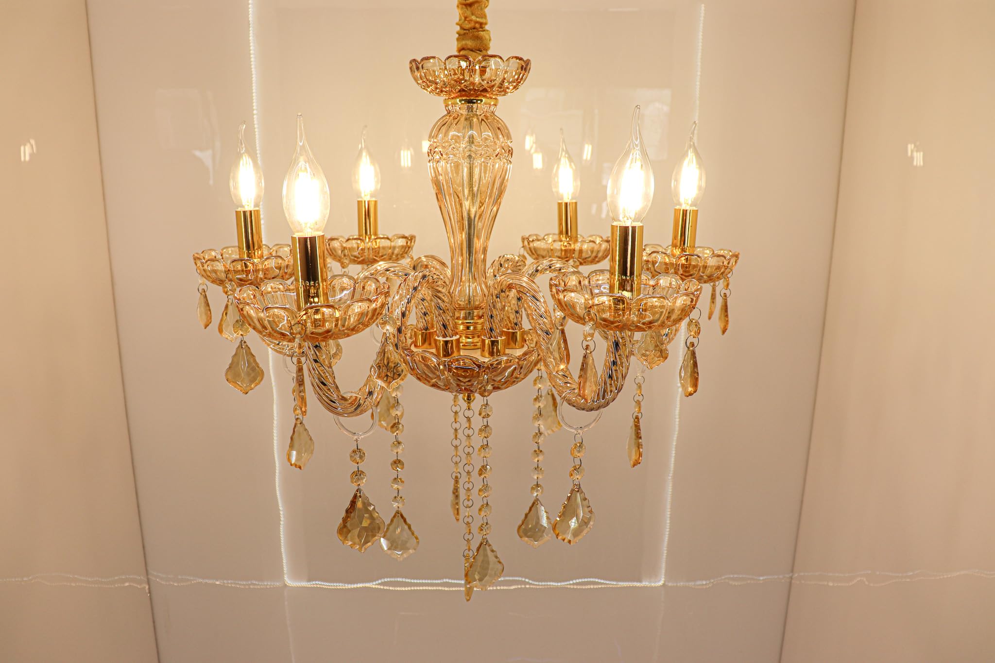 swanart Italian Chandelier (Clear Cream) 2