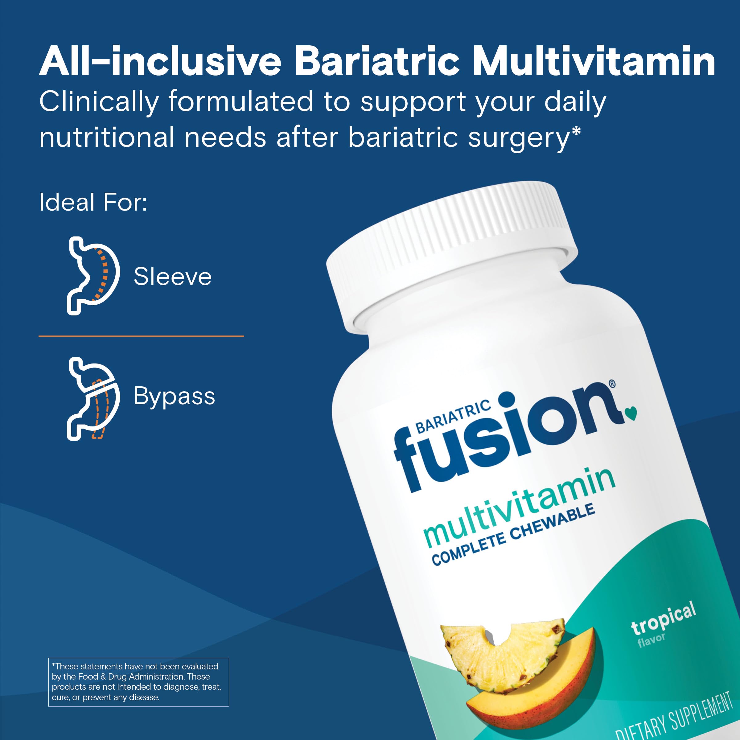 Bariatric Fusion Complete Multivitamin, Tropical, 120 Chewable Tablets — Amazon image 2