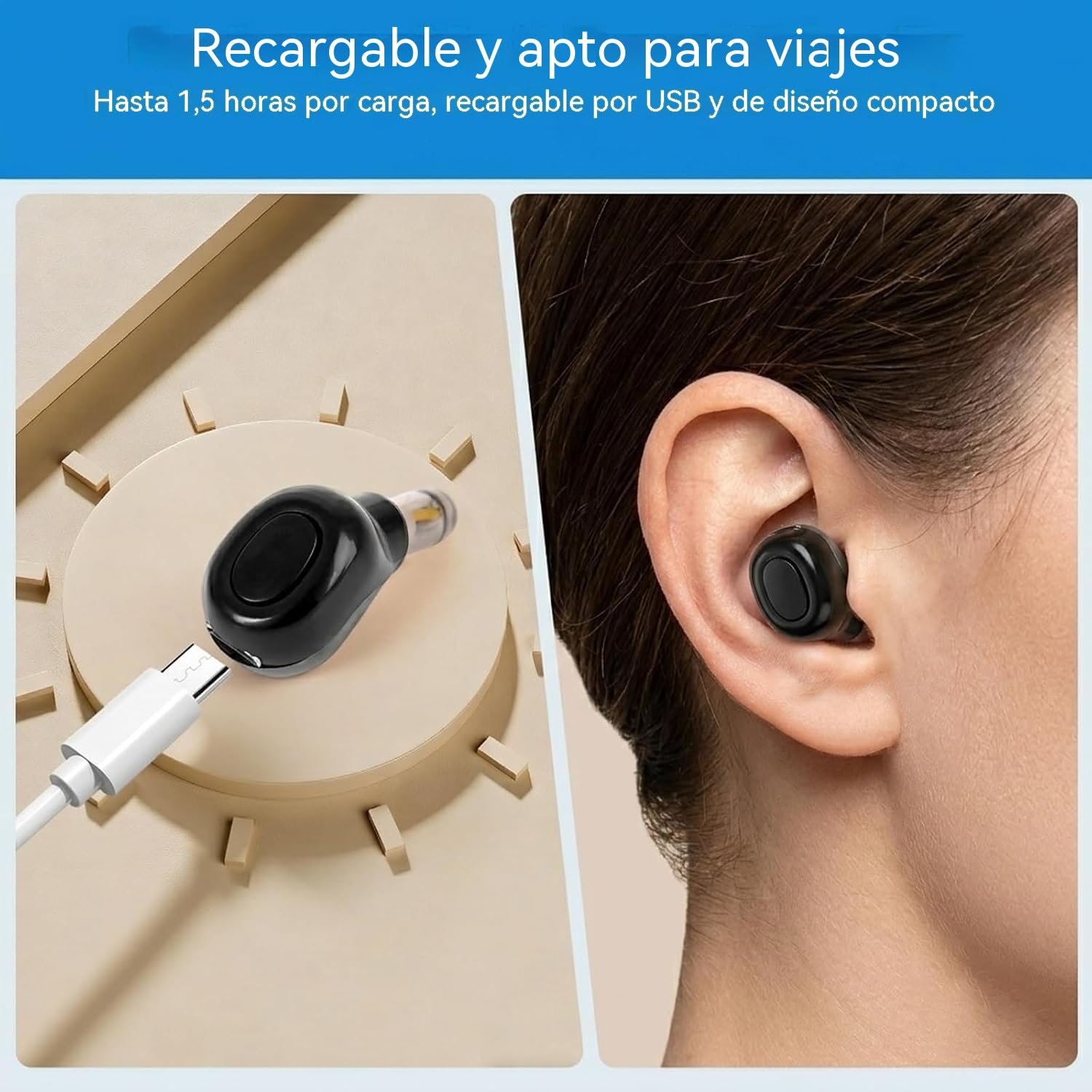 Tapones para los oídos con láser de 650 nm Dispositivo de ayuda para el tinnitus