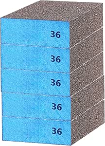 6Pcs Hand Diamond Polishing Pads Sanding Blocks Set Grit 60/100/200/400/600/1000