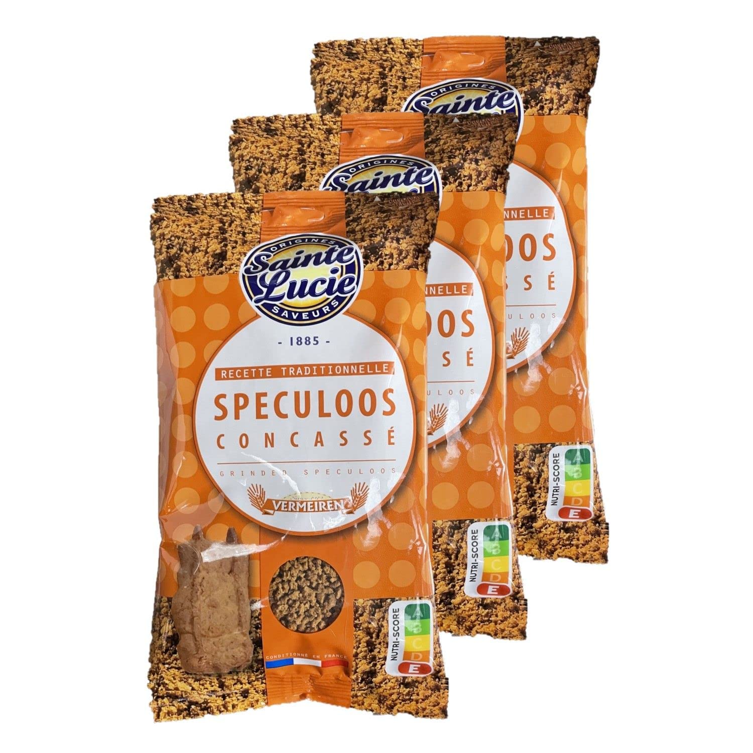 Lot 3x Spéculoos concassé - Sachet 125g