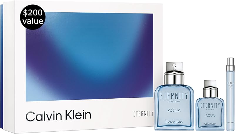 Calvin Klein Eternity Aqua Eau De Toilette – Colonia amaderada para hombres – Con notas de pepino, salvia y sándalo – Fragancia de larga duración