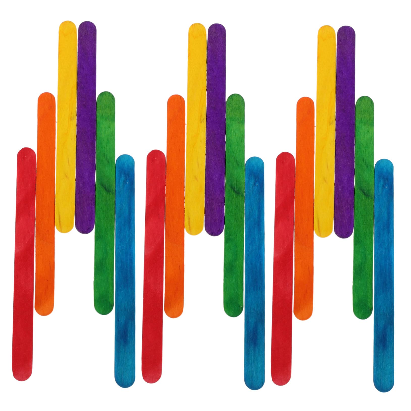 iplusmile 500 Palitos de Madera para Manualidades, Palos de Helado Reutilizables, Varillas para Arte y Cocina, Herramientas para Niños y Escuelas