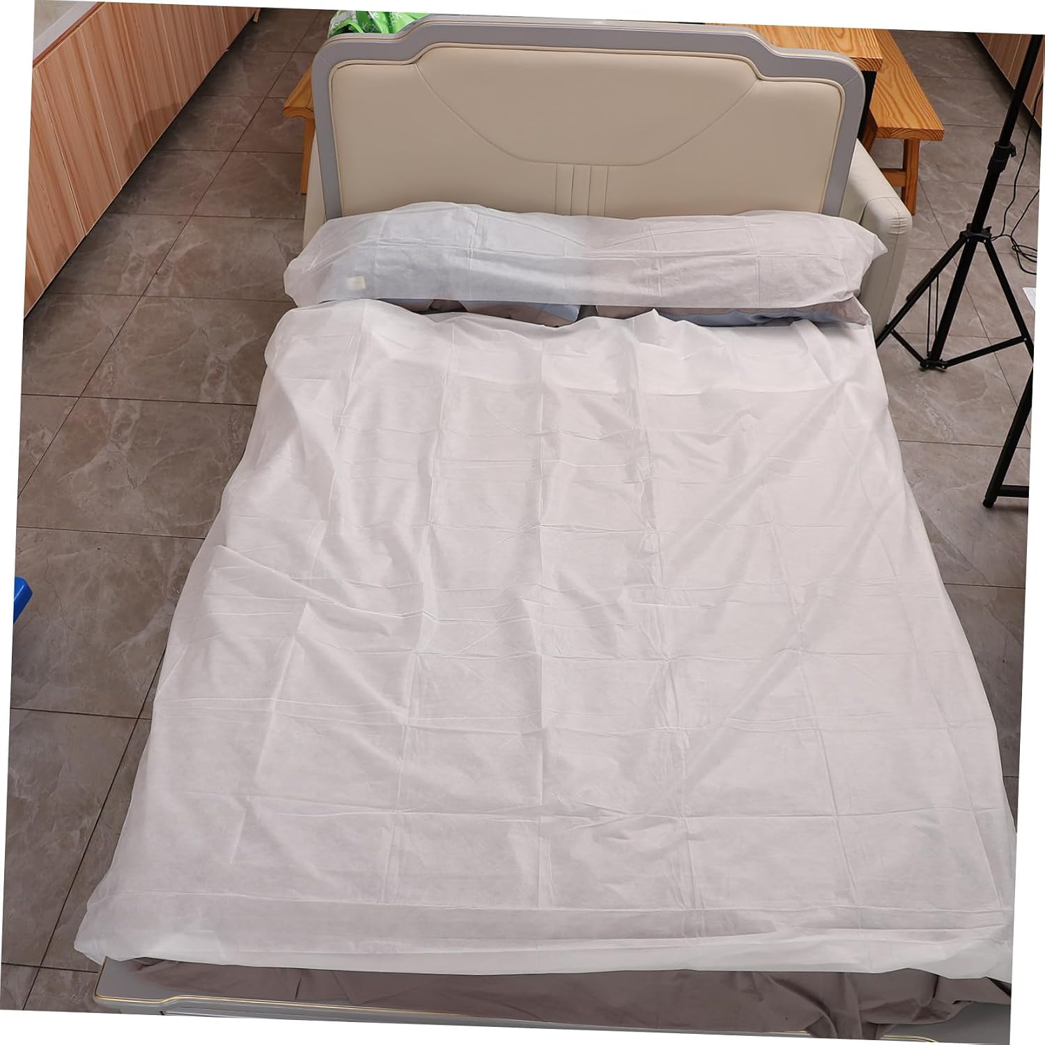 Milisten Disposable Sleeping Bag for Travel Portable Non-Woven Fabric Travel Sheet Single Use Hotel Bedding for Adults for Camping and Outdoor Adventures