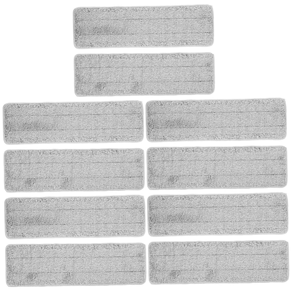 5 Sätze Wischpad Und Kommerzieller Mopp Sauber Wischkopf Ersetzen Bad Schwamm Mopp Mit Nass Wiederverwendbare Pads Mop -nachfüllkopf Reinigung Für Grau Superfeine Faser 2 Stück * 5