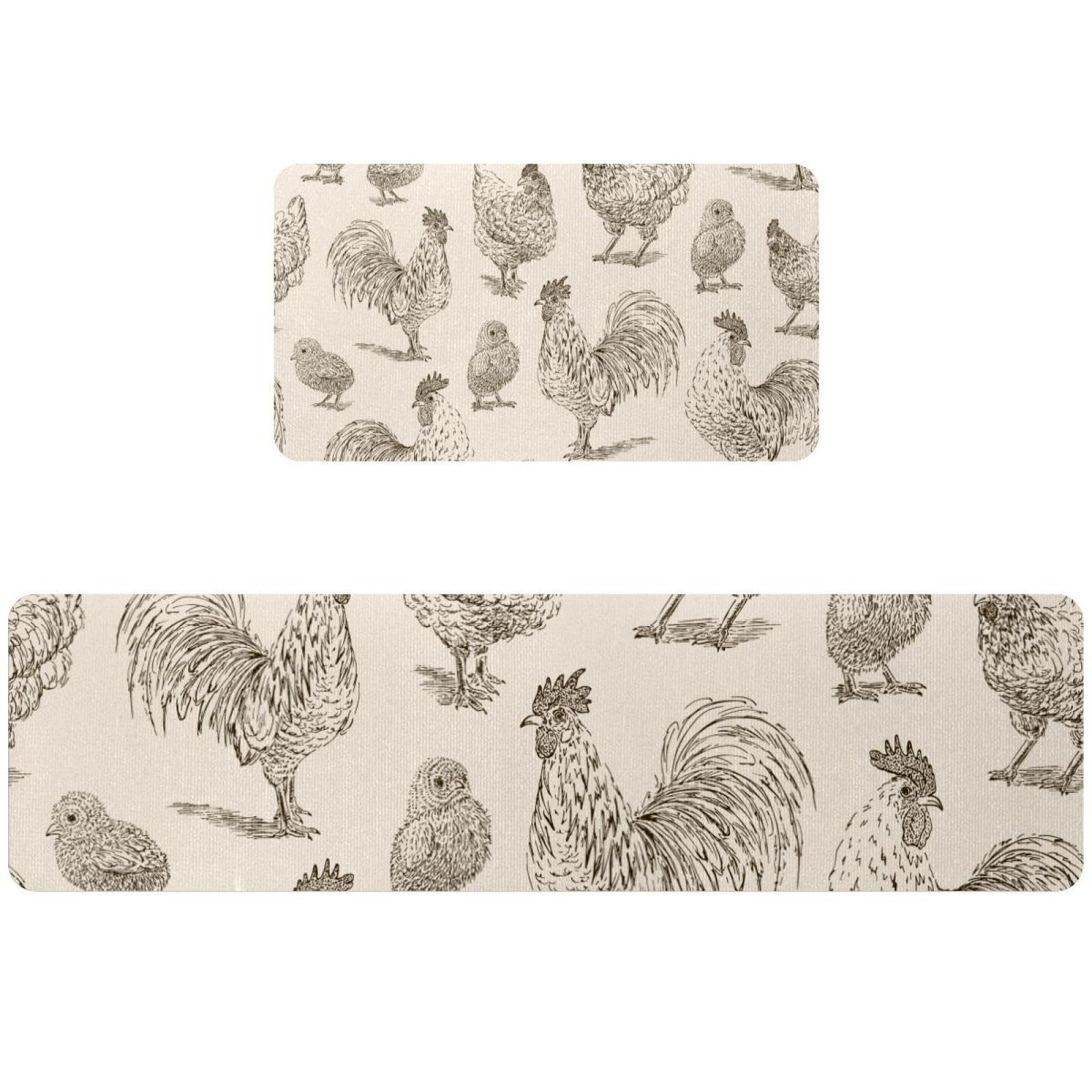 Alfombra de cocina absorbente de 2 piezas, alfombrilla antideslizante para pasillo y lavado