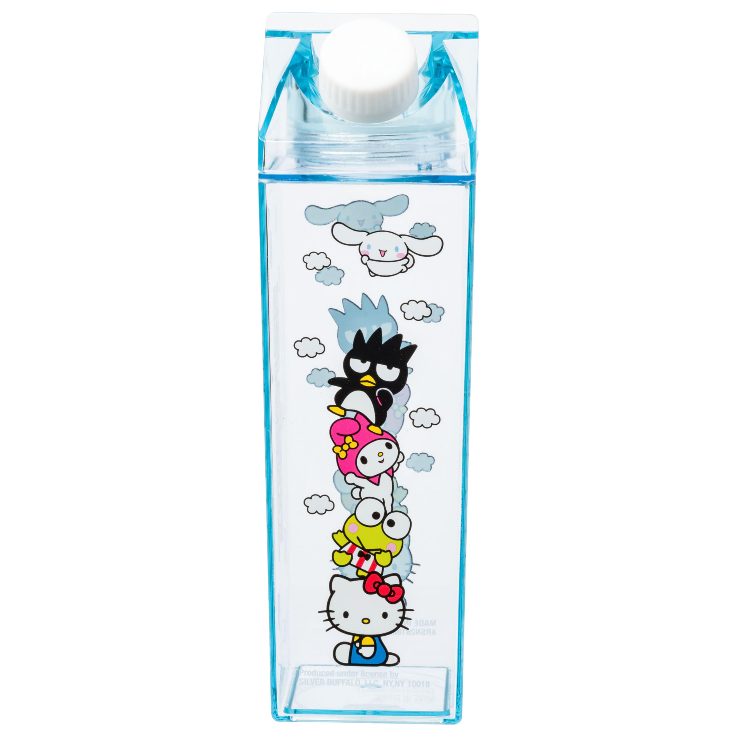 Bouteille Hello Kitty anti-fuite brique de lait plastique transparent 470ml