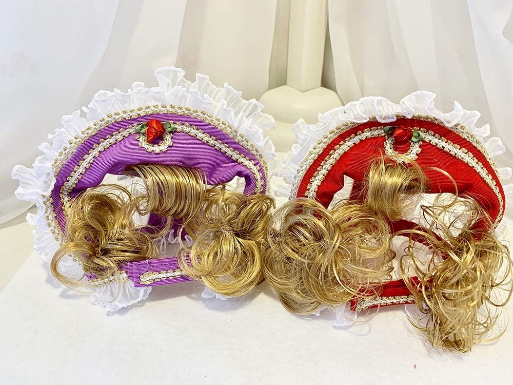 Cat Clothes Shop, Cat Pudding, Cat Pudding, Small Dog Clothes, Cosplay, Pet Clothes, Commemorative Photography, Versailles Series, Princess Hat, Blonde, Princess Margaret Chama Bonnet, Red, Size M