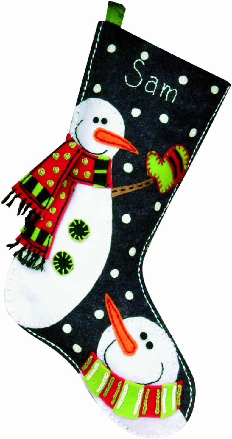 Dimensions Felt Applique, Snowmen Stocking