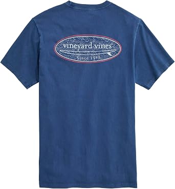 Vineyard Vines Men's Drift Dye Wave Printed Short-Sleeve Pocket Tee Drift Dye Wave Printed Short-Sleeve Pocket Tee Pack of 1
