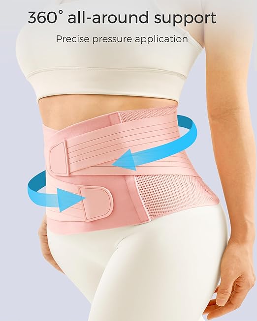 FREETOO Faja Postparto Ajustable para Mujer - Talla M Color Rosa miniatura 2