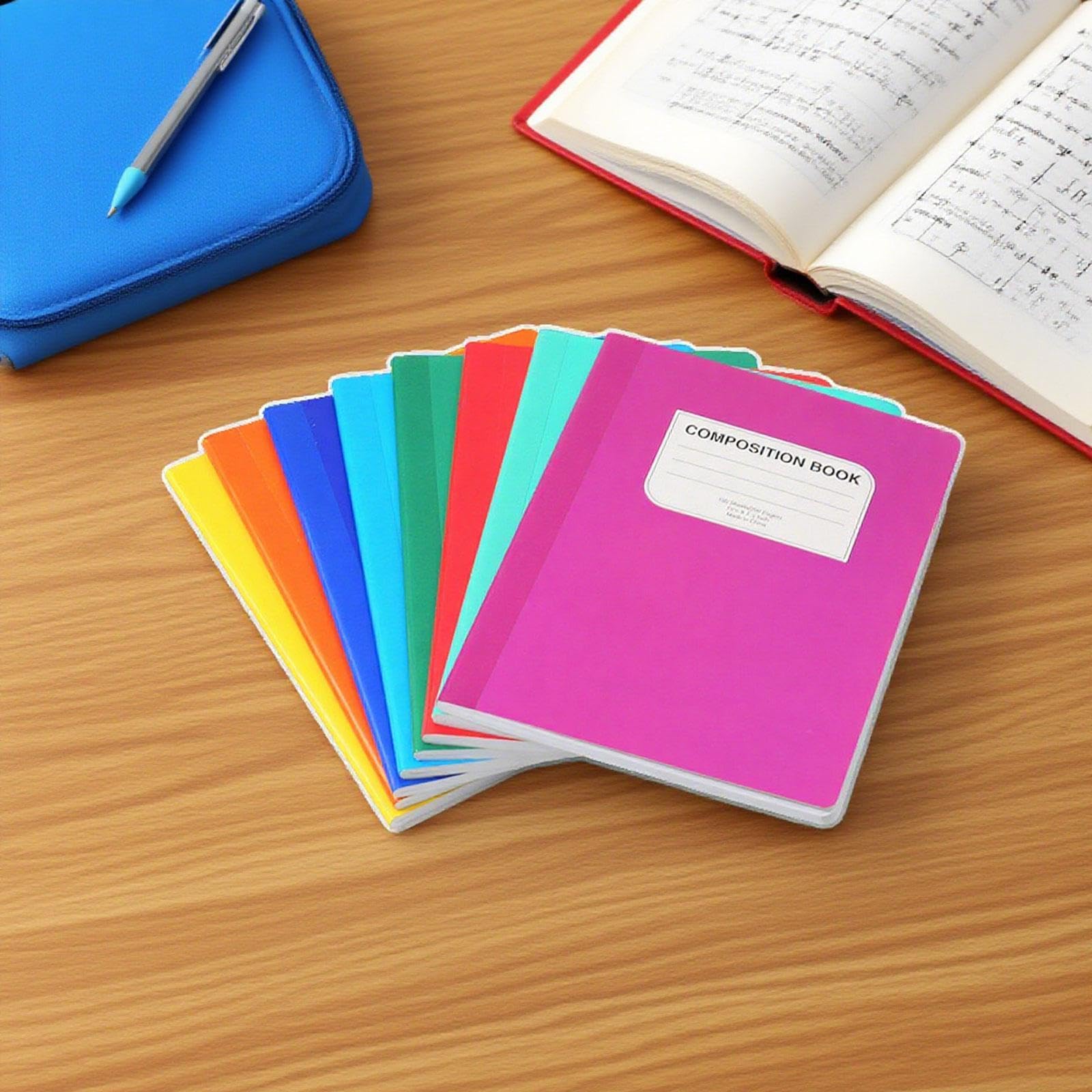 8 Pezzi Quaderno Blocco per Note Registro E Diario con Design Pulito E Minimalista Carta Liscia a Righe per Appunti Quotidiani Adatto per Ufficio Scu, Tinta Unita