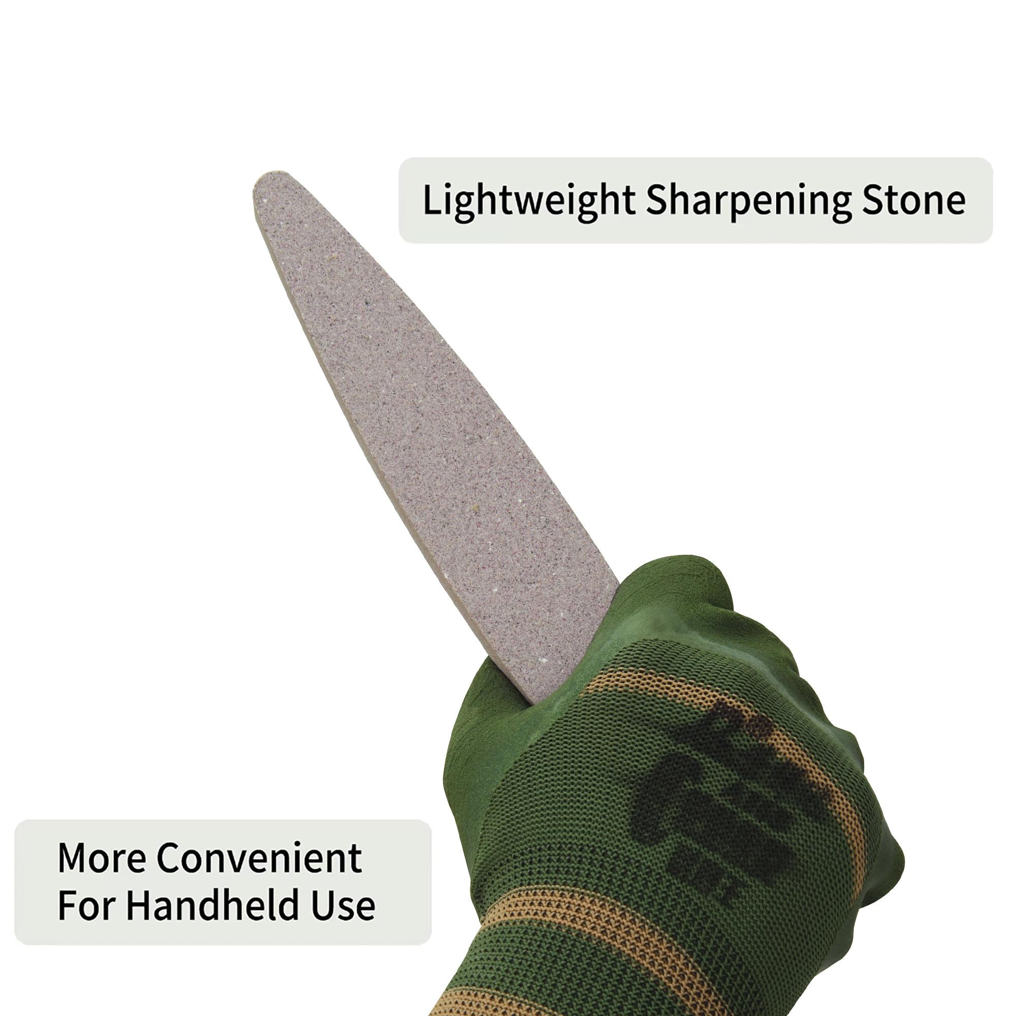Pietra per Affilare Grinta 180, Fusiforme Affilatrice per Coltelli 23 cm, Affilatura Pietra per Attrezzi da Giardino Coltelli da Cucina Scalpelli Asce (Rosa)