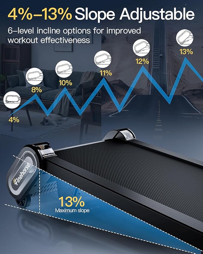 Caminadora Eléctrica Plegable con Inclinación Automática 6 Niveles, 2.5HP, Negro miniatura 2