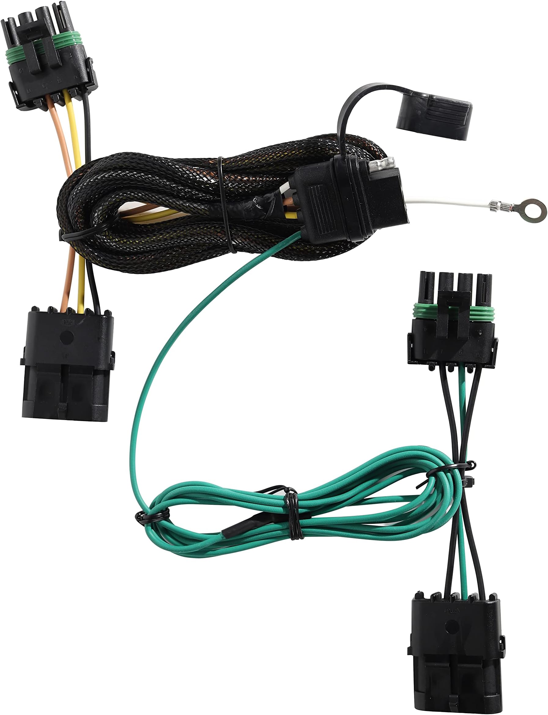 CURT 55565 4-Pin Trailer Wiring Harness For Mitsubishi Outlander - Vehicle Specific