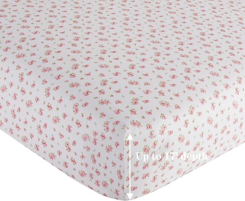 Miniatura 5 de Marina Decoration Juego de sábanas de mezcla de algodón percal de fibra larga de 600 hilos suaves y profundos para todas las estaciones, tamaño