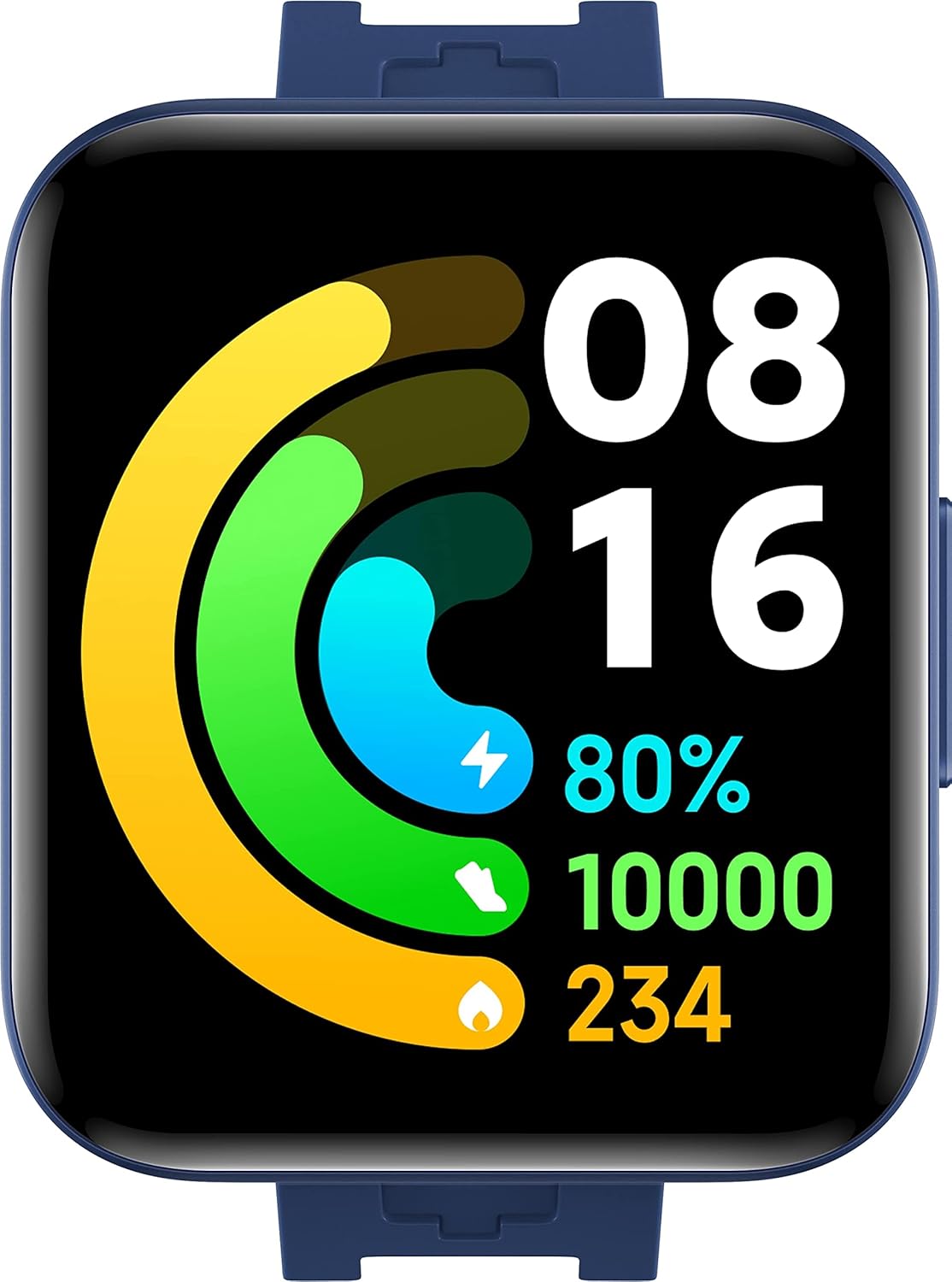 POCO Watch (Blue), Misurazione SpO2, Battito Cardiaco, Display AMOLED da 1,6, GPS, Resistenza allacqua ATM, Blu, Versione Italiana