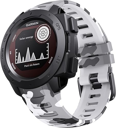 Miniatura 24 de NotoCity Instinct Band, Soft Silicone Replacement Watch Strap for Garmin Instinct 2/Solar Sports GPS Smartwatch With Adapter Tools Verde