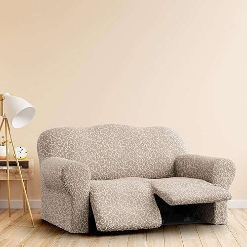 Miniatura 10 de PAULATO BY GA.I.CO. Funda para sofá reclinable, funda reclinable, funda de tela de poliéster suave, protector de muebles elástico con ajuste de