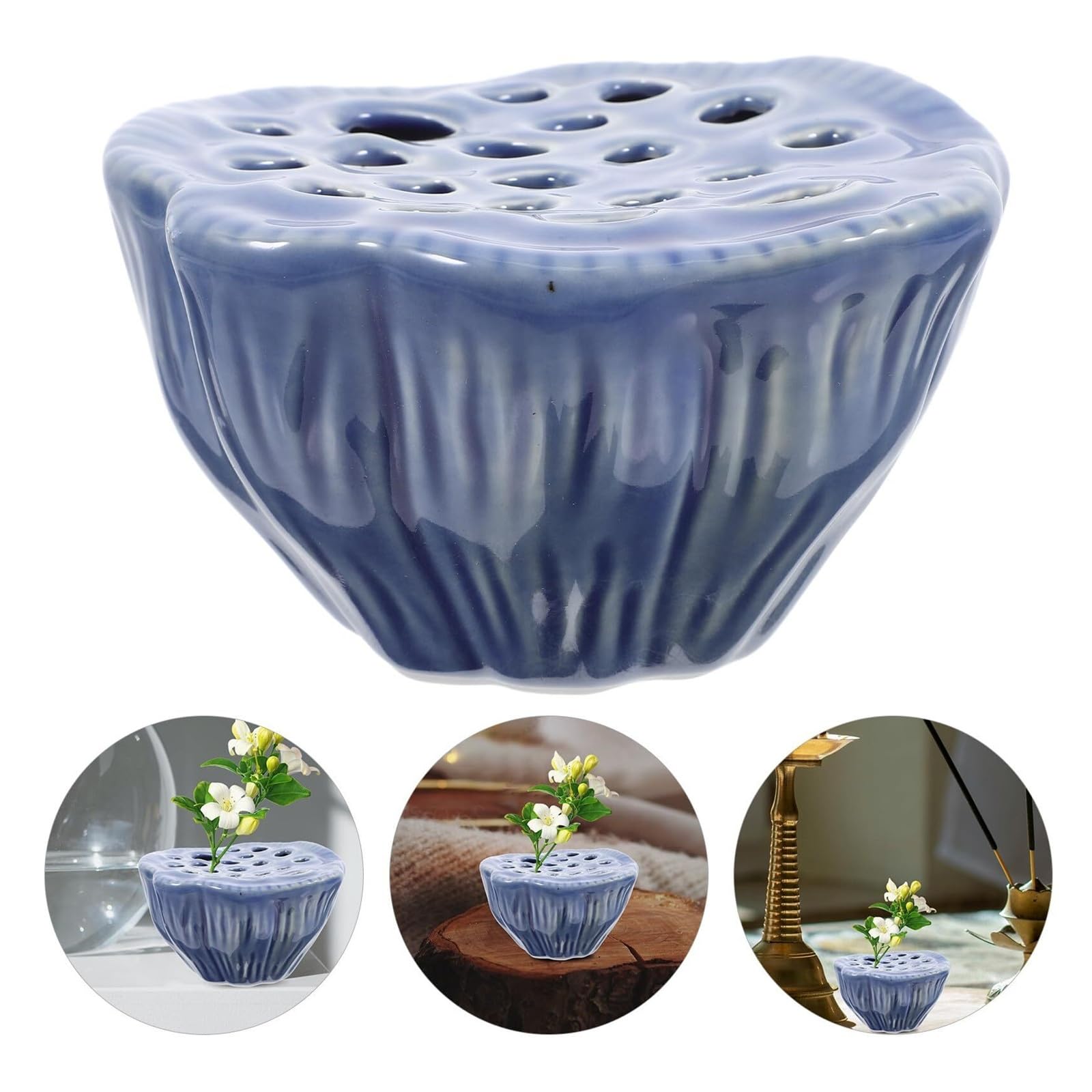 Vintage ceramiczny wazon na pąki, mała dekoracyjna doniczka dekoracja rustykalny wiejski stół wiejski prezent na parapetówkę
