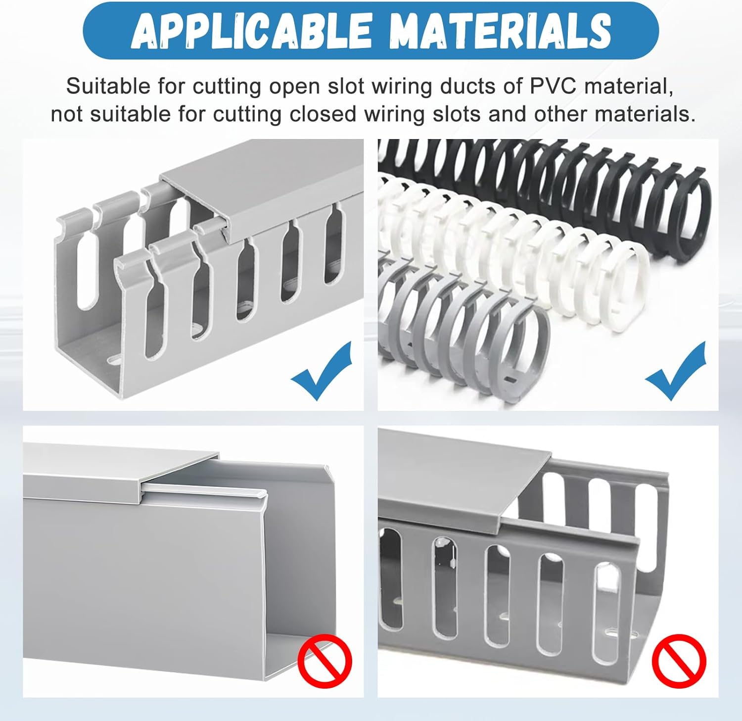 MXBAOHENG Manual DIN Rail Cutter and Wire Duct Cutter Tool PVC Trunking Cutter