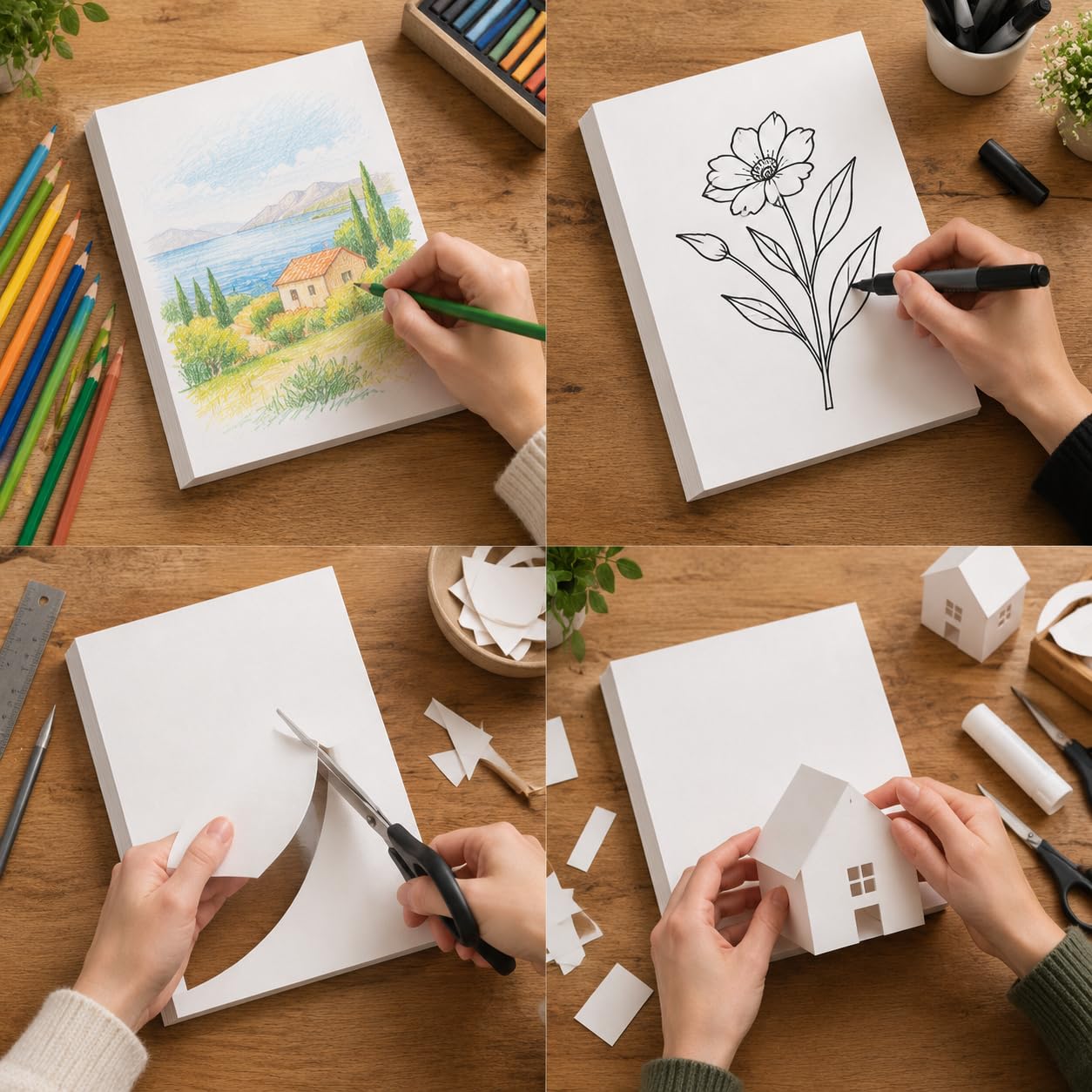 Cartulina para Dibujo, Papel, 180g, 8K【380 * 265mm】50 hojas