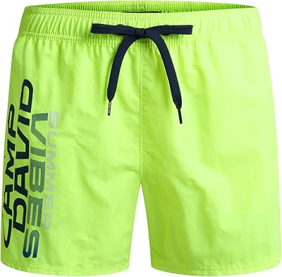Camp David Herren Badehose mit Logo Print