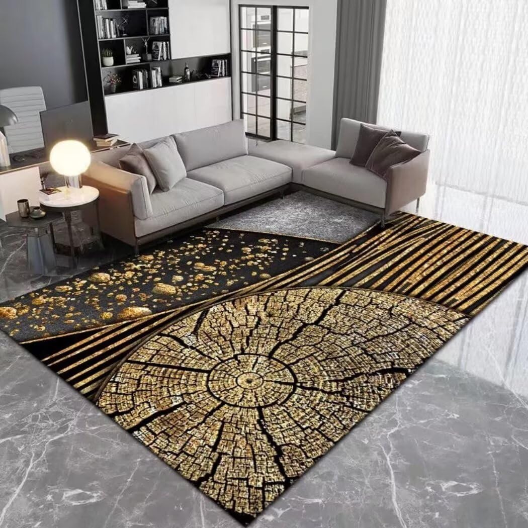 Tapis de salon antidérapant et lavable 120x160 moderne