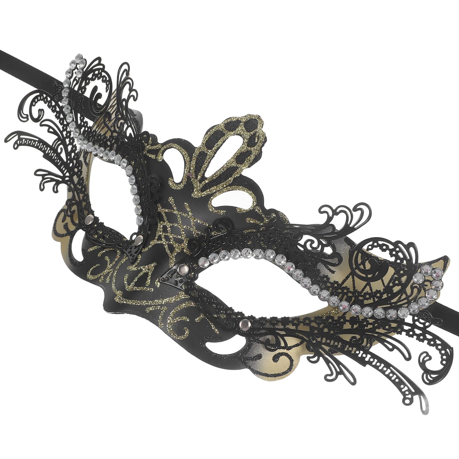 Healvian 4 Pezzi Maschera Mascherate Metallo per Accessorio per Halloween e Festivi