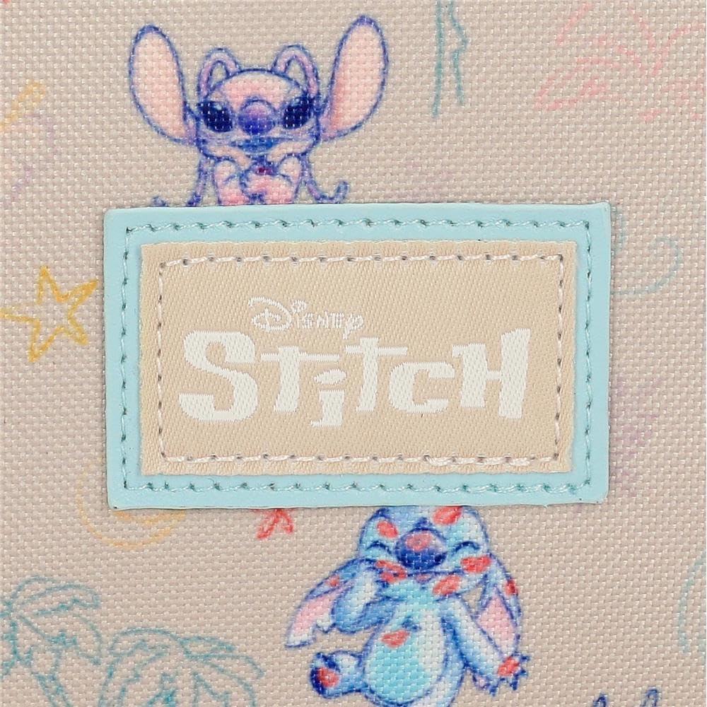 Joumma Disney Stitch Cuddle me happy Mochila, fabricada en poliéster, Tirantes anchos y ajustables que se adaptan perfectamente a la espalda. De Joumma Bags