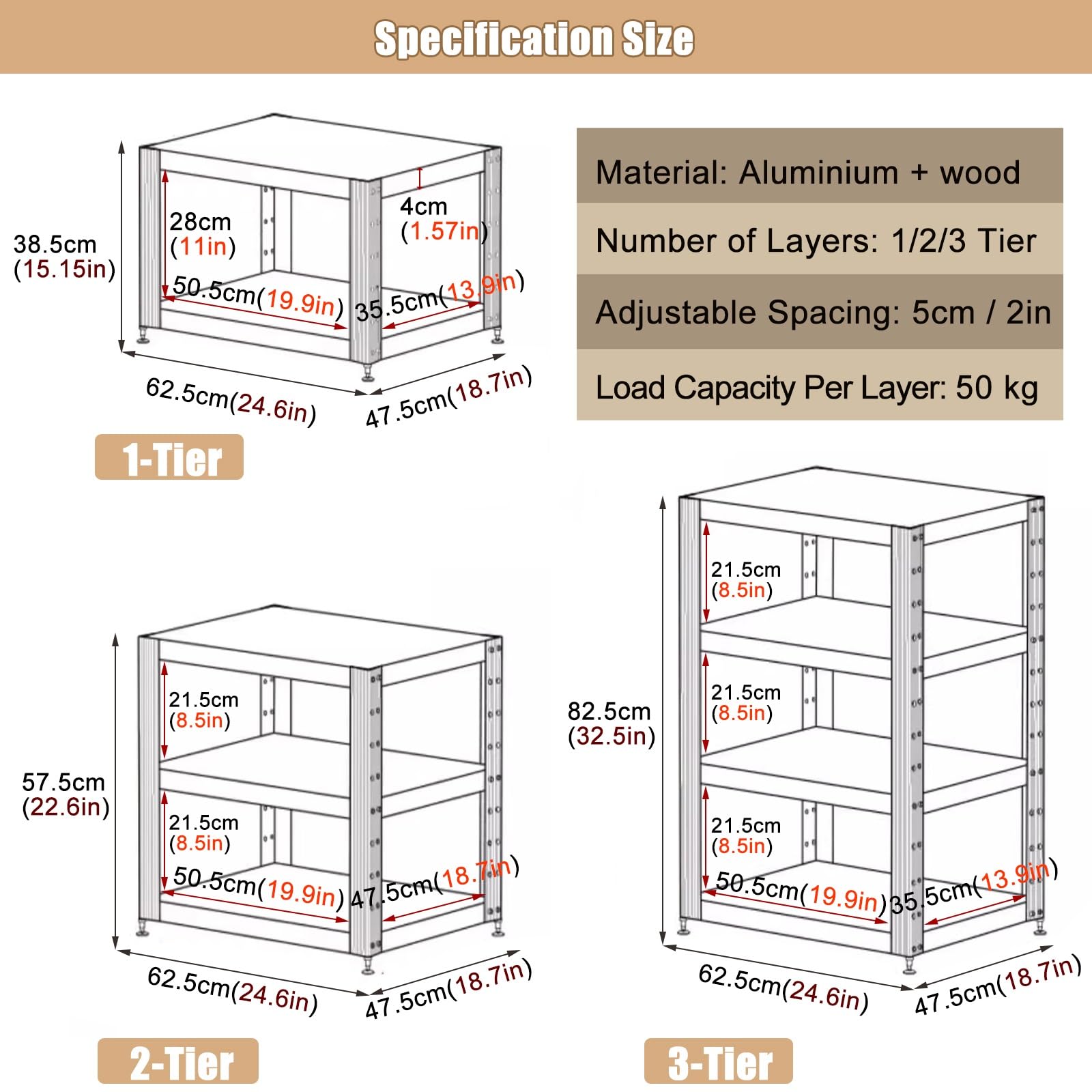 Meuble De Rangement Multimédia En Bois - 2 Étagères - Support Pour Chaîne HiFi, Console - Jaune