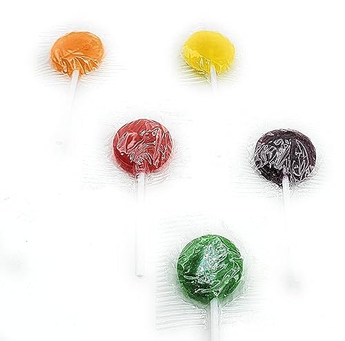 Miniatura 5 de SWEETSOME Lollipops - Chupones surtidos de sabor a fruta, 5 sabores afrutados, caramelos duros, envueltos individualmente, paquete de dulces a