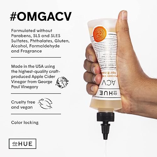 Miniatura 7 de dpHUE Enjuague capilar con vinagre de sidra de manzana, 8.5 onzas, paquete de 2, alternativa al champú y limpiador del cuero cabelludo, elimina la