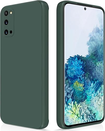 Funda de silicona compatible con Samsung Galaxy S20, funda de cuerpo completo sedoso suave al tacto con protección de cámara, funda a prueba de