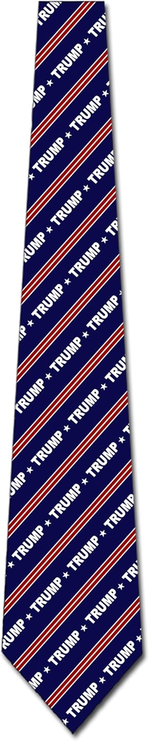 Three Rooker Trump Ties Mens MAGA Necktie Patriotic Tie for Men USA Neckties