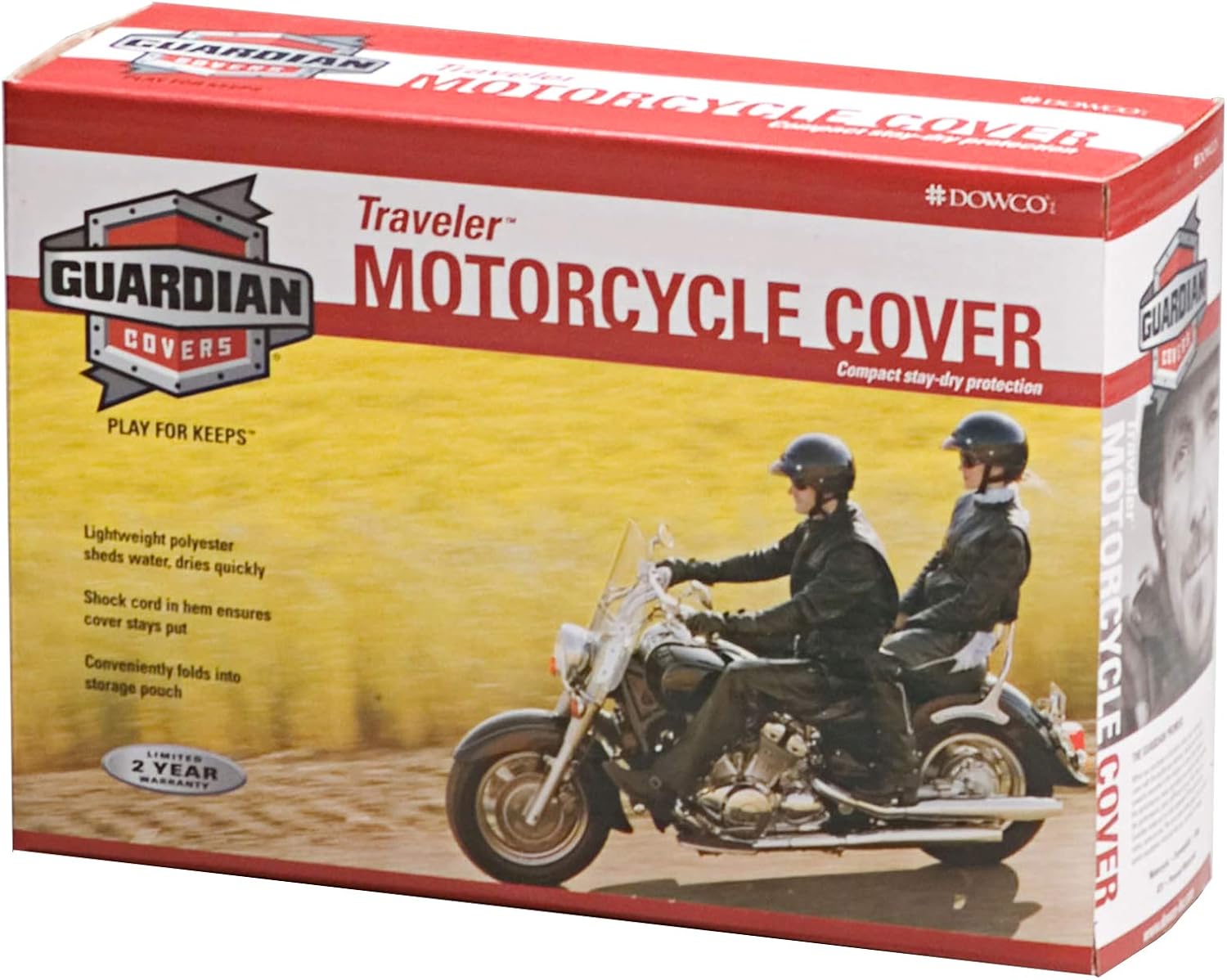 Dowco Guardian 26015-00 Travel Ready Water Resistant Premium Motorcycle Half Cover: Grey, Sportbike