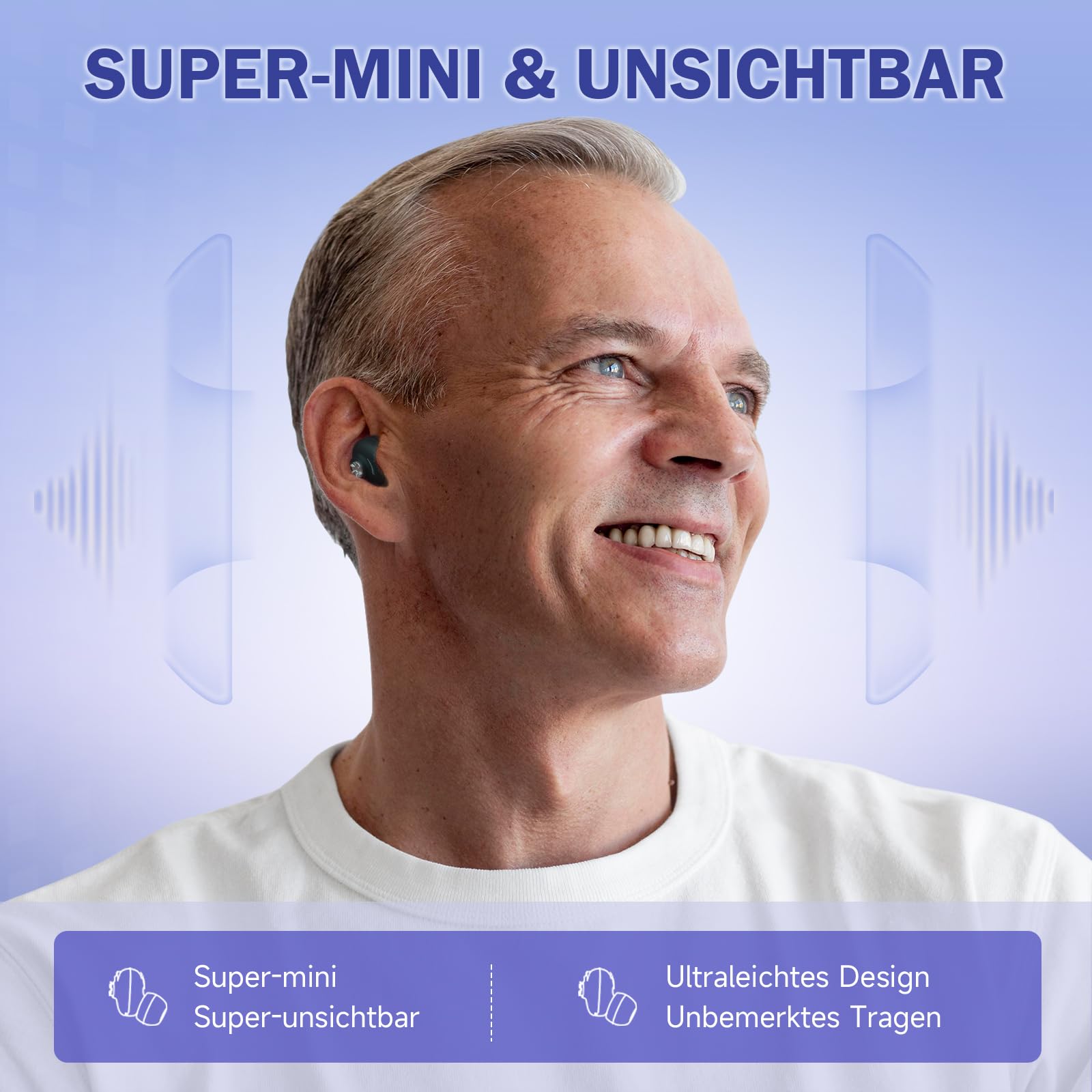 Britzgo - Cuffie portatili per uso quotidiano con chip digitale professionale e audio HD, cancellazione intelligente del rumore, fino a 15 ore di durata della batteria, nero