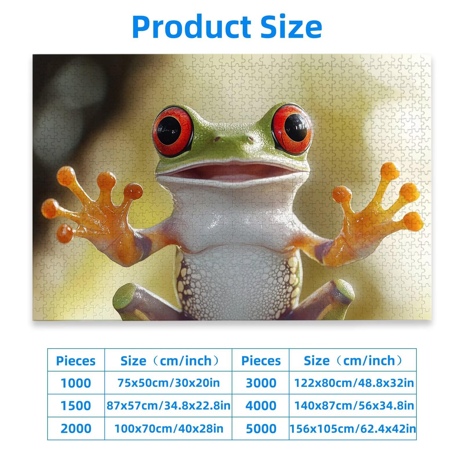 Puzzle 1500 Piezas, Puzzle Rana con Caja para Adultos, DIY Animal Rompecabezas Madera para Adultos, 1500 Piezas Rompecabezas Desafiante, para Decoracion Hogar, Regalo Mujer, Regalo Hombres, -3138