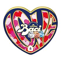 BACI PERUGINA Cioccolatini Assortiti ripieni al Gianduia, Latta Cuore San Valentino 100g