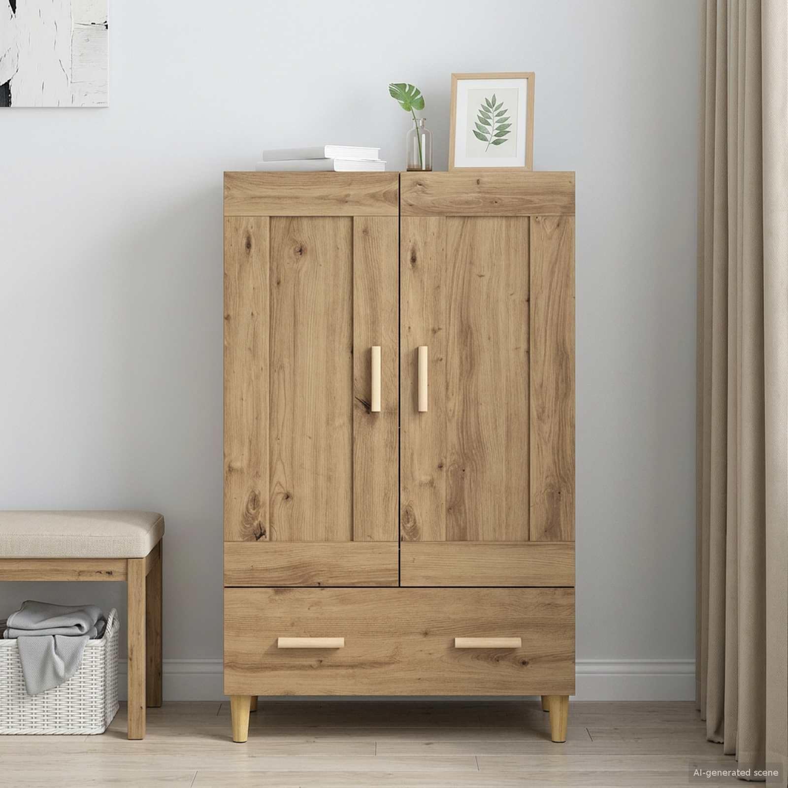 Hothingwell Bufet Top 70 x 31 x 115 cm Drewno Inżynieria