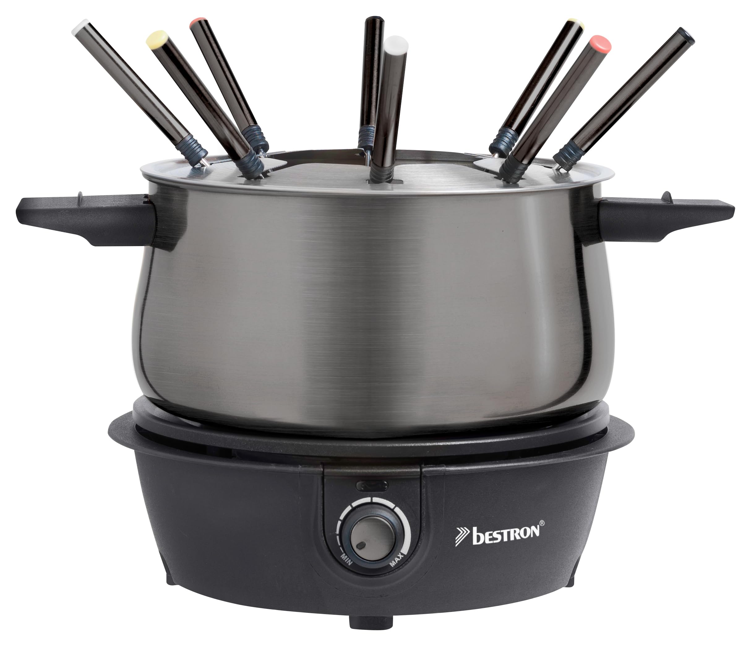 Taurus – Elektrische Fondueset FF2 1000W | 2L capaciteit | Thermostaat tot 200°C | 8 vorken | Roestvrij staal | Antiaanbaklaag zonder PFOA | Chocolade, kaas, bouillon & olie | Zwart Taurus – Elektrische Fondueset FF2 1000W | 2L capaciteit | Thermostaat tot 200°C | 8 vorken | Roestvrij staal | Antiaanbaklaag zonder PFOA | Chocolade, kaas, bouillon & olie | Zwart