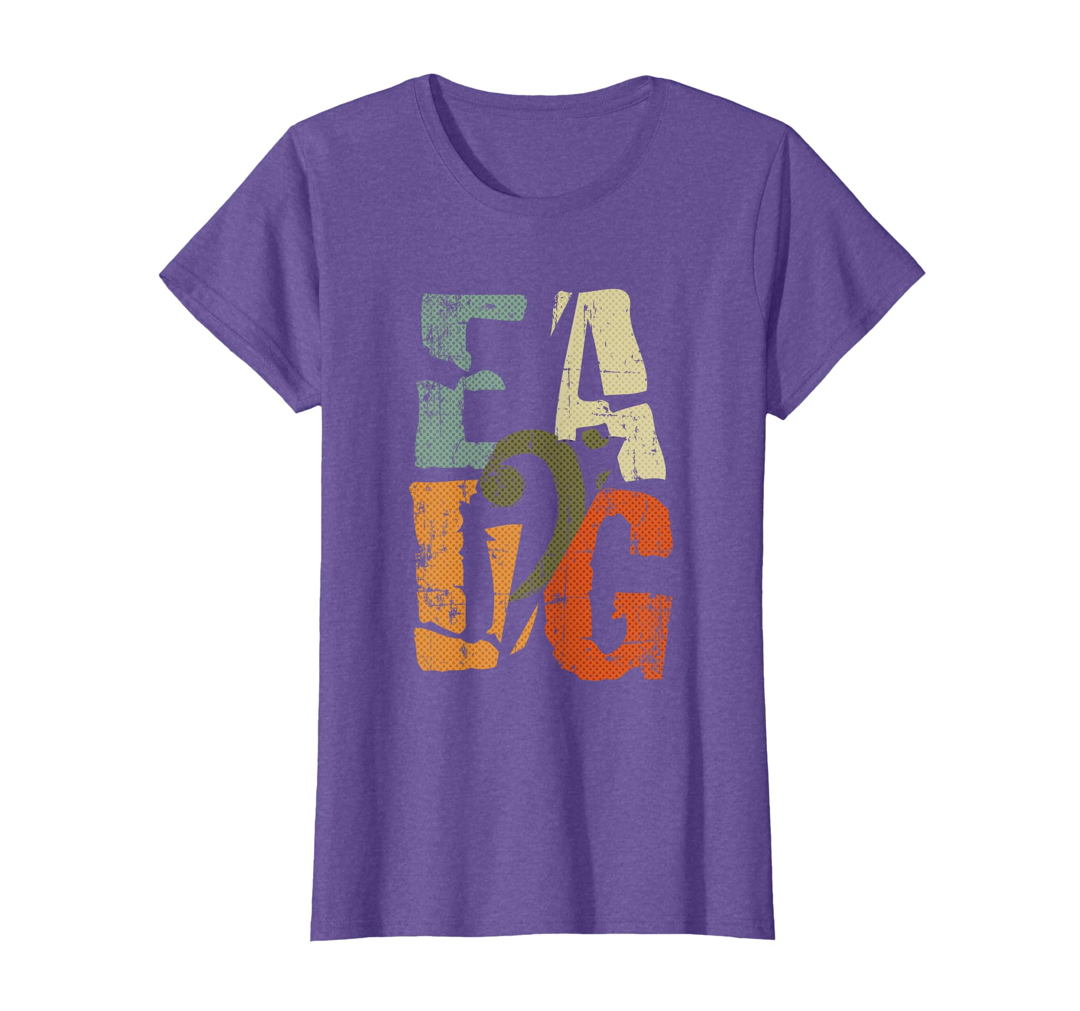 Bass Guitar Player EADG Bass Clef for Bassist T-Shirt