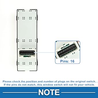 Power Window Switch Front Driver Side for Hyundai Elantra 12-16