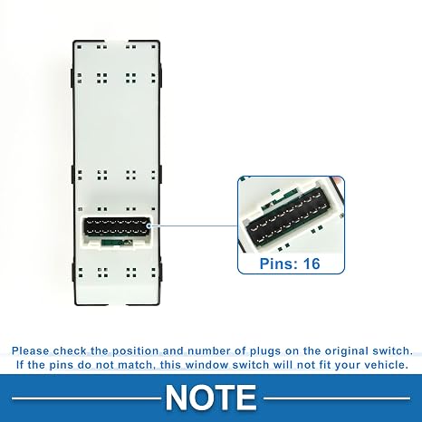 Power Window Switch Front Driver Side for Hyundai Elantra 12-16