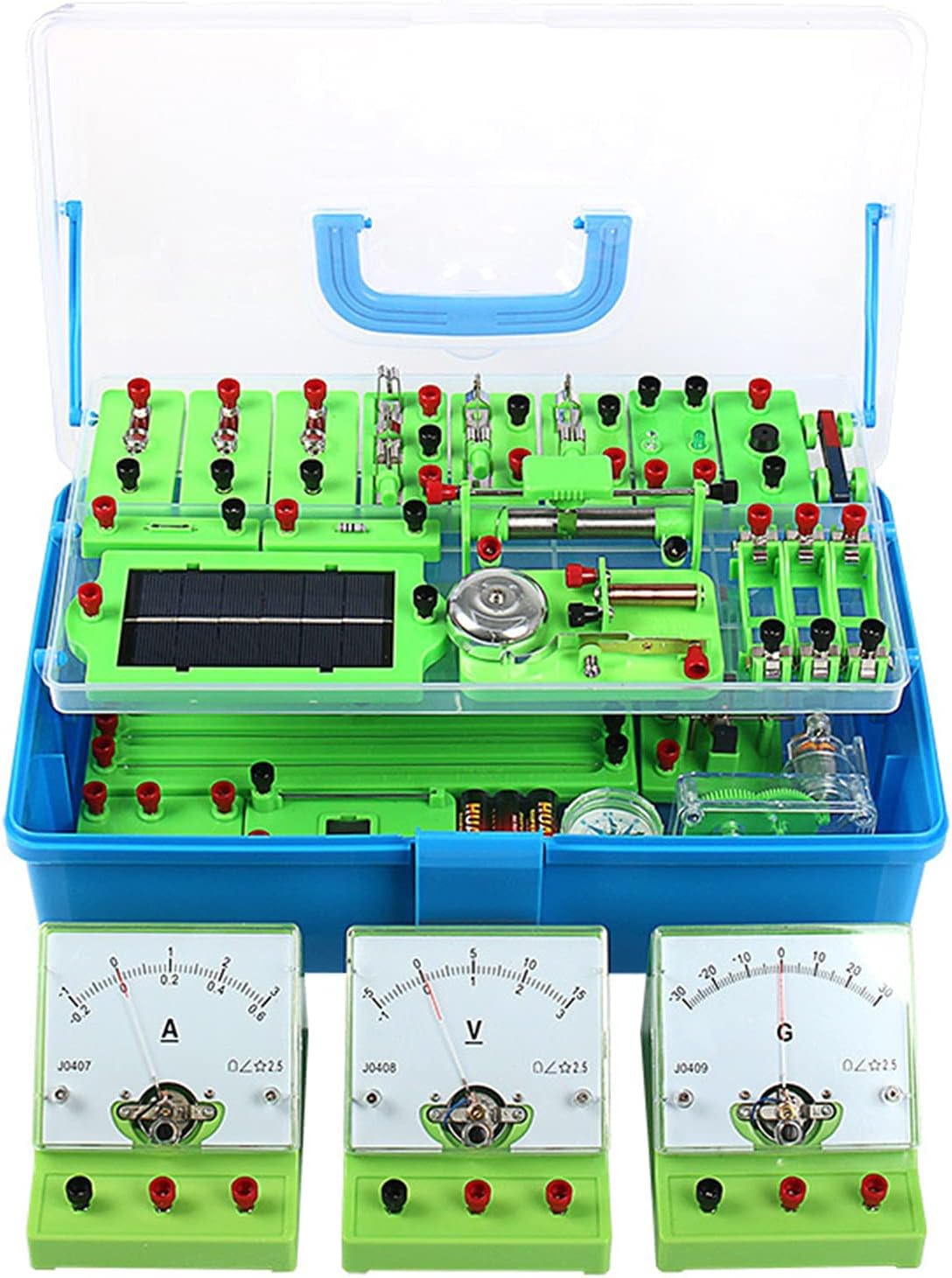 Electromagnetic Experiment Box, Diy Electric Circuit Kit Experiment, Students Physics Electrical Magnetism Circuit Basic Kit