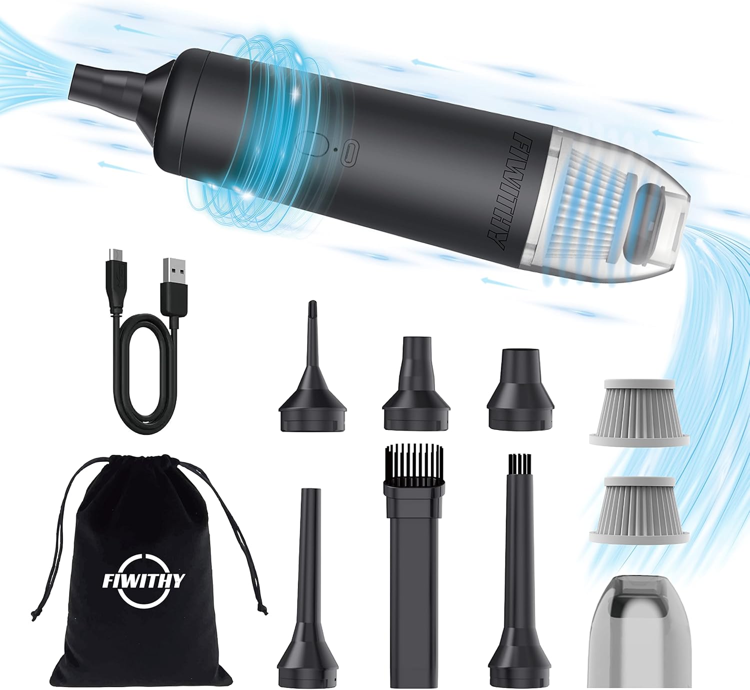 Compressed Air Duster, FIWITHY Powerful Electric Air Duster Replace Compressed Air